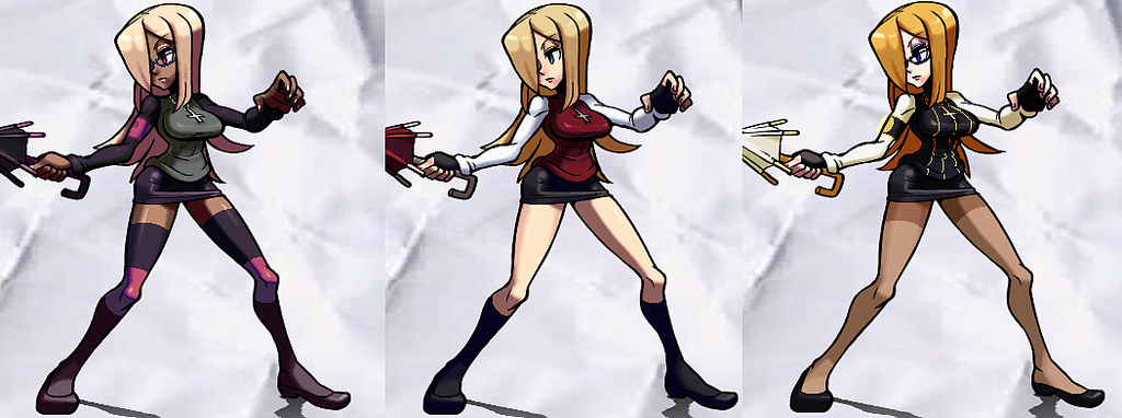 skullgirls parasoul kneesocks